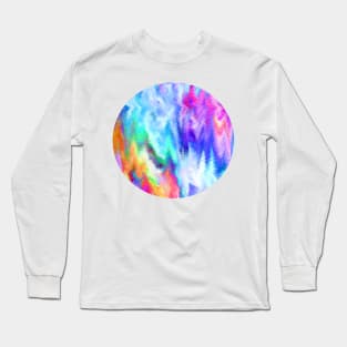 Vibrating Glitch Rainbow Long Sleeve T-Shirt